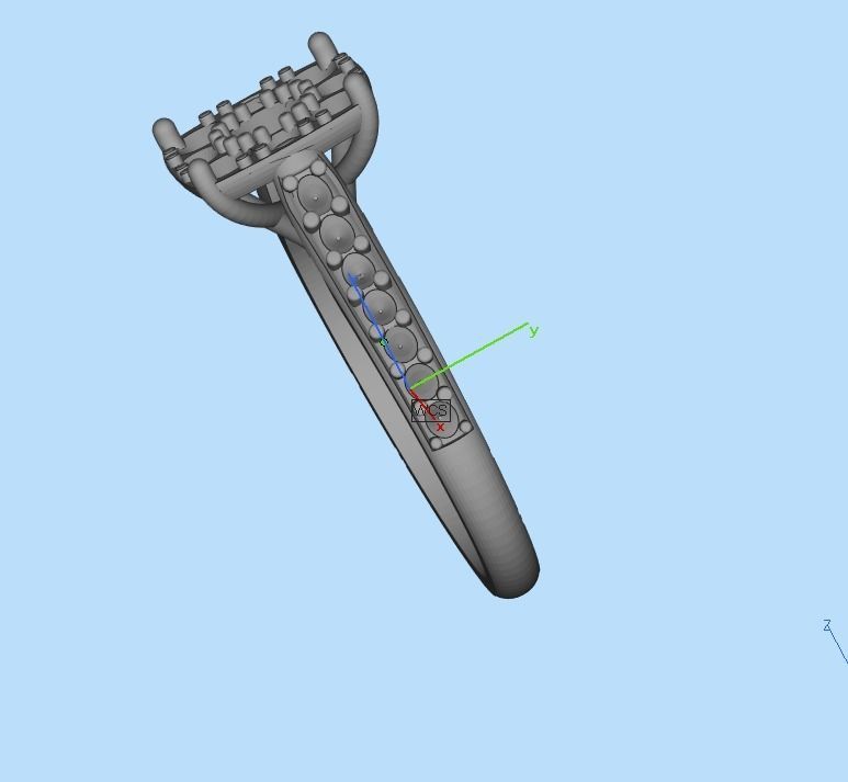 diamond wedding ring 3D print model_24