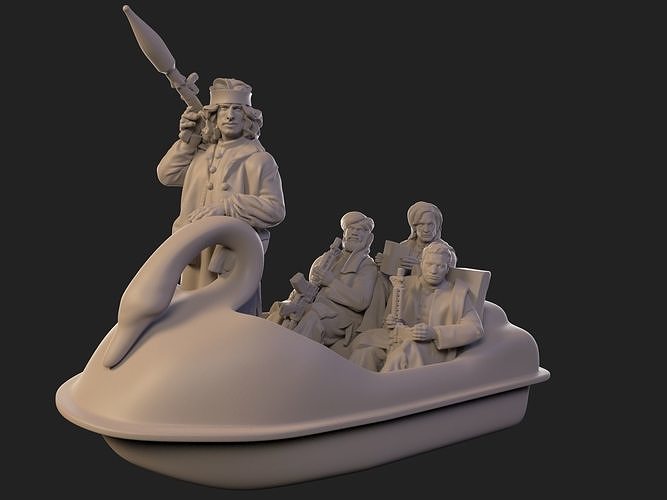 Eastern warrior 3D print model