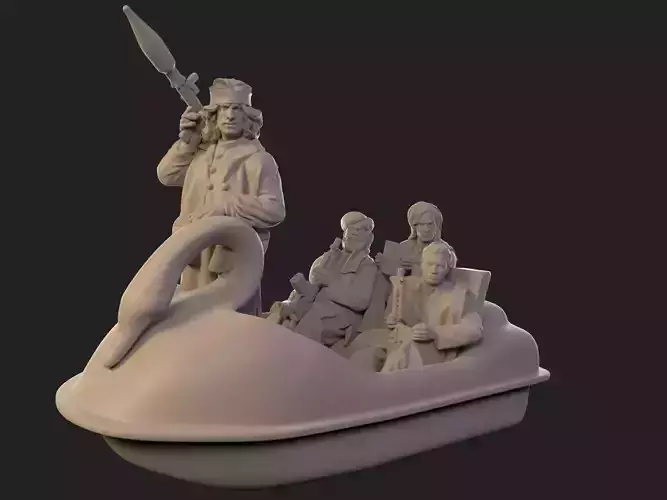 Eastern warrior 3D print model