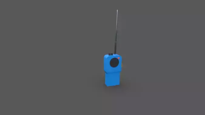 walkie talkie Low-poly 3D model