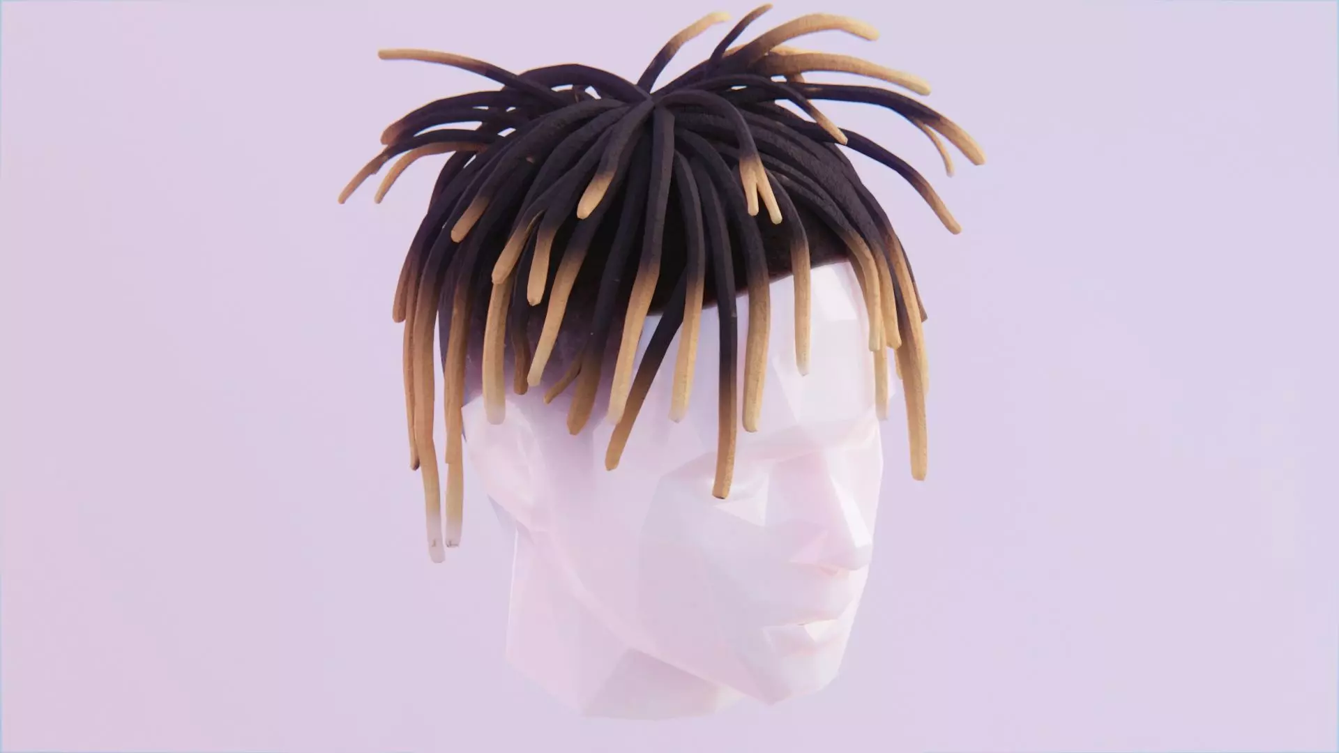 Dreads Inspired by Juice Wrld Low-poly 3D model_0