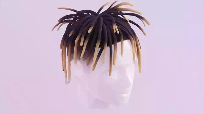 Dreads Inspired by Juice Wrld  Low-poly 3D model