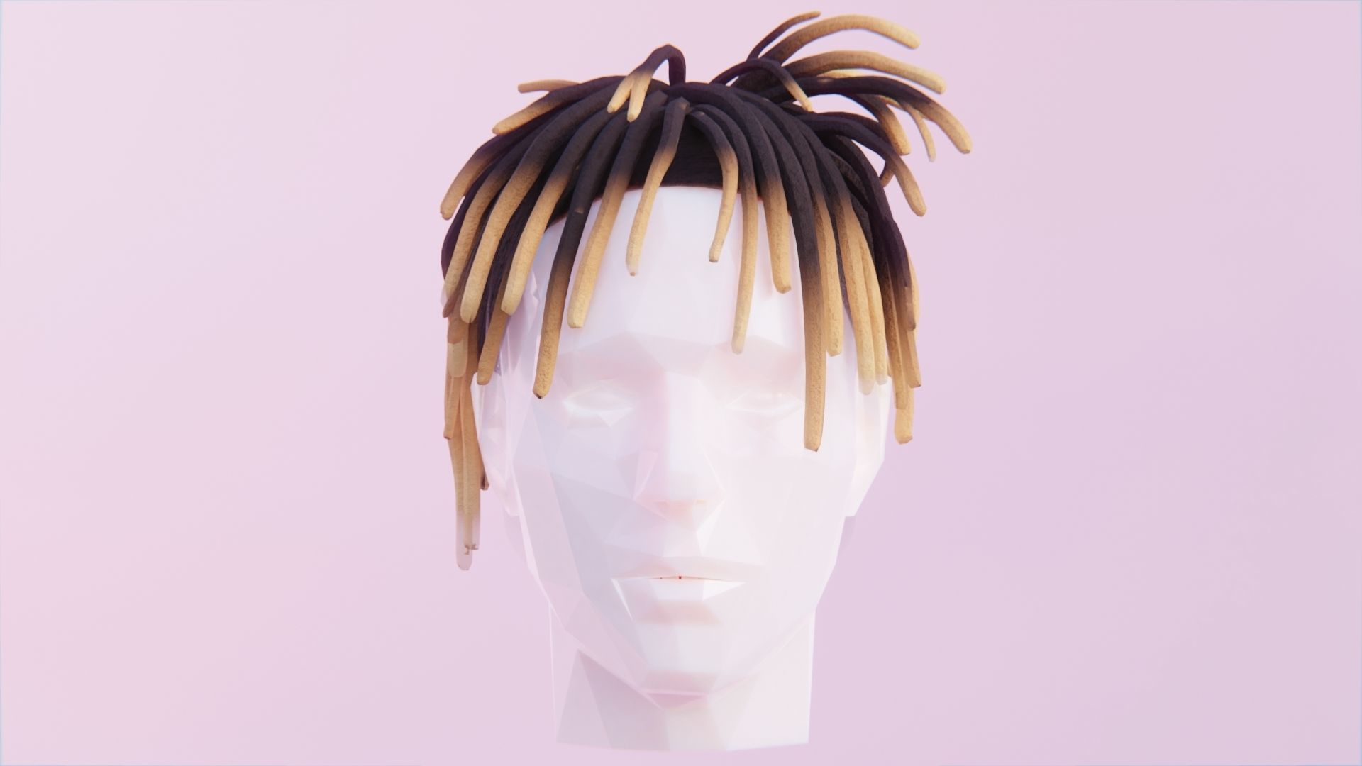 Dreads Inspired by Juice Wrld Low-poly 3D model_1