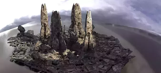 Sci Fi Energy arch reactor plant 4