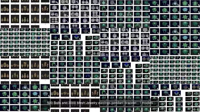 500 Balls and 3000 Mesh Jewelry earrings pendant bracelet