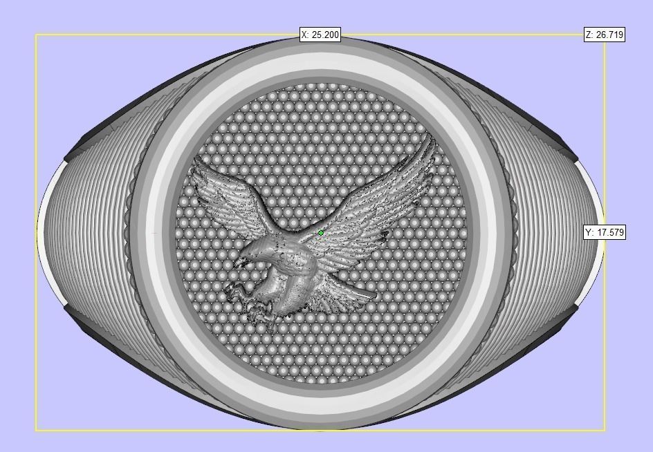 MENS RINGS WITH MOTIF - R03 3D print model_19