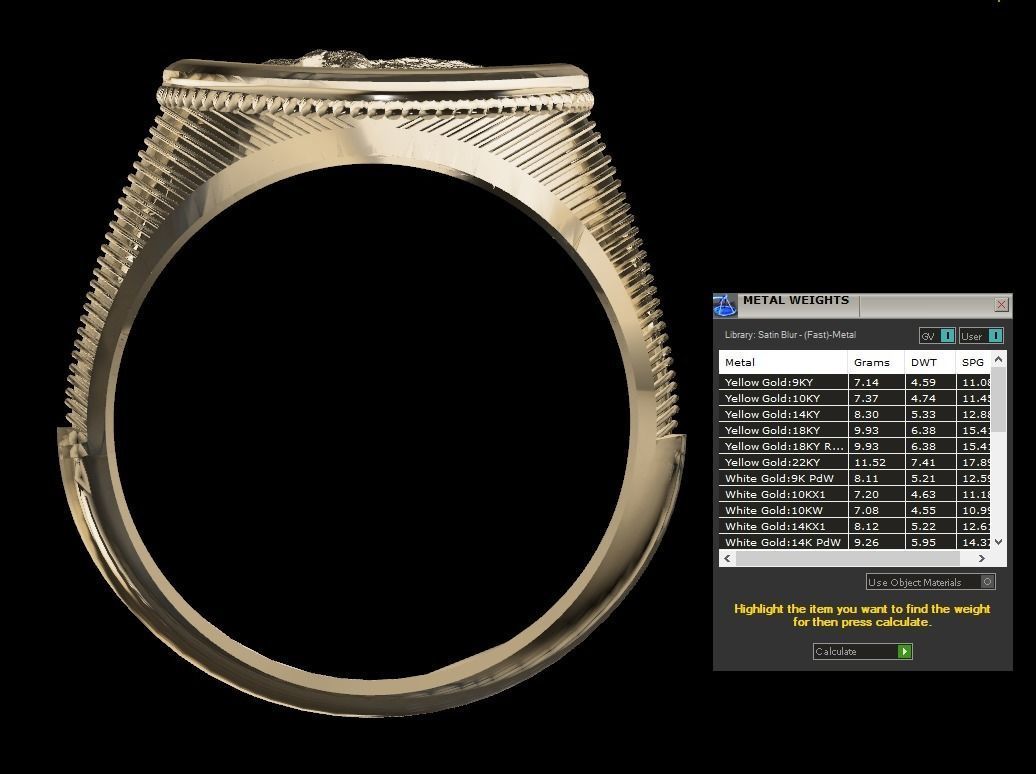 MENS RINGS WITH MOTIF - R03 3D print model_14