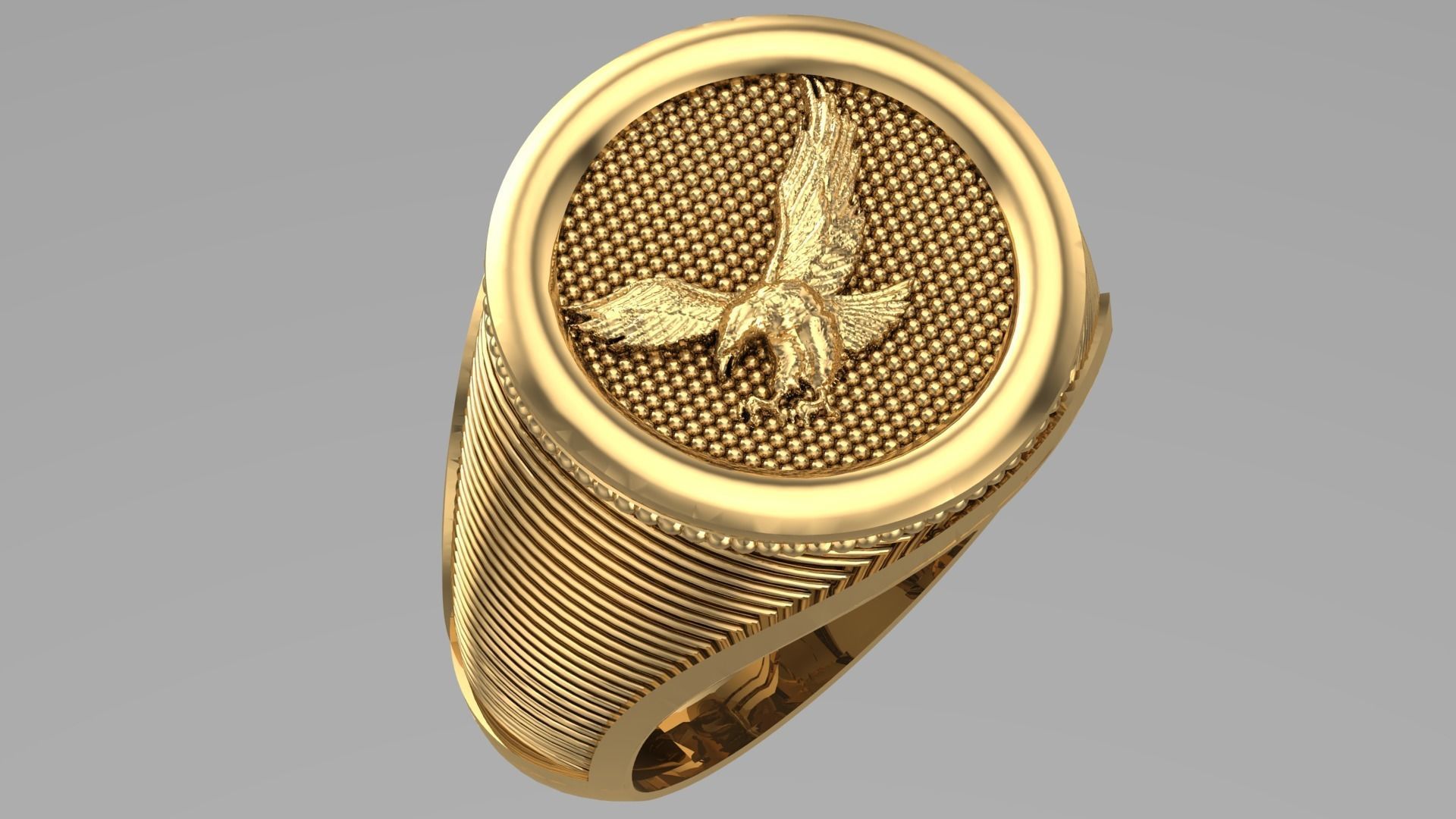 MENS RINGS WITH MOTIF - R03 3D print model_20