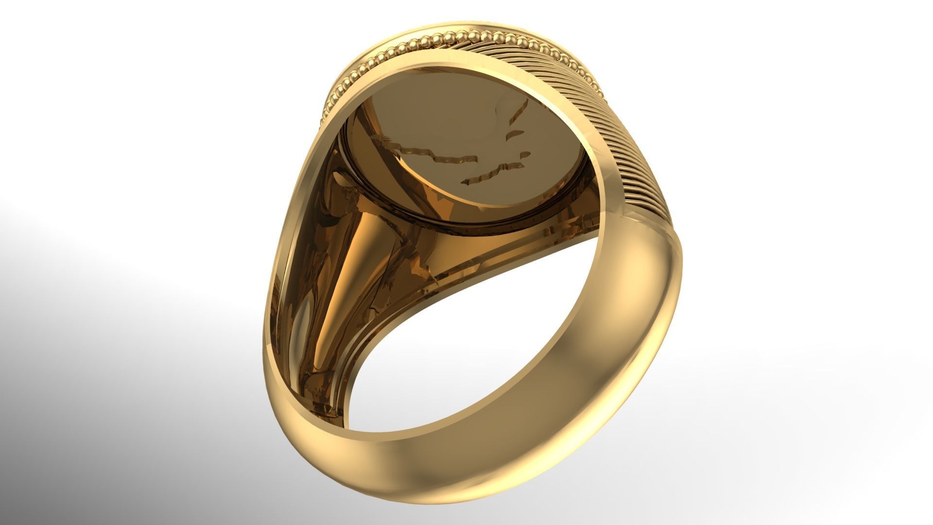 MENS RINGS WITH MOTIF - R03 3D print model_5