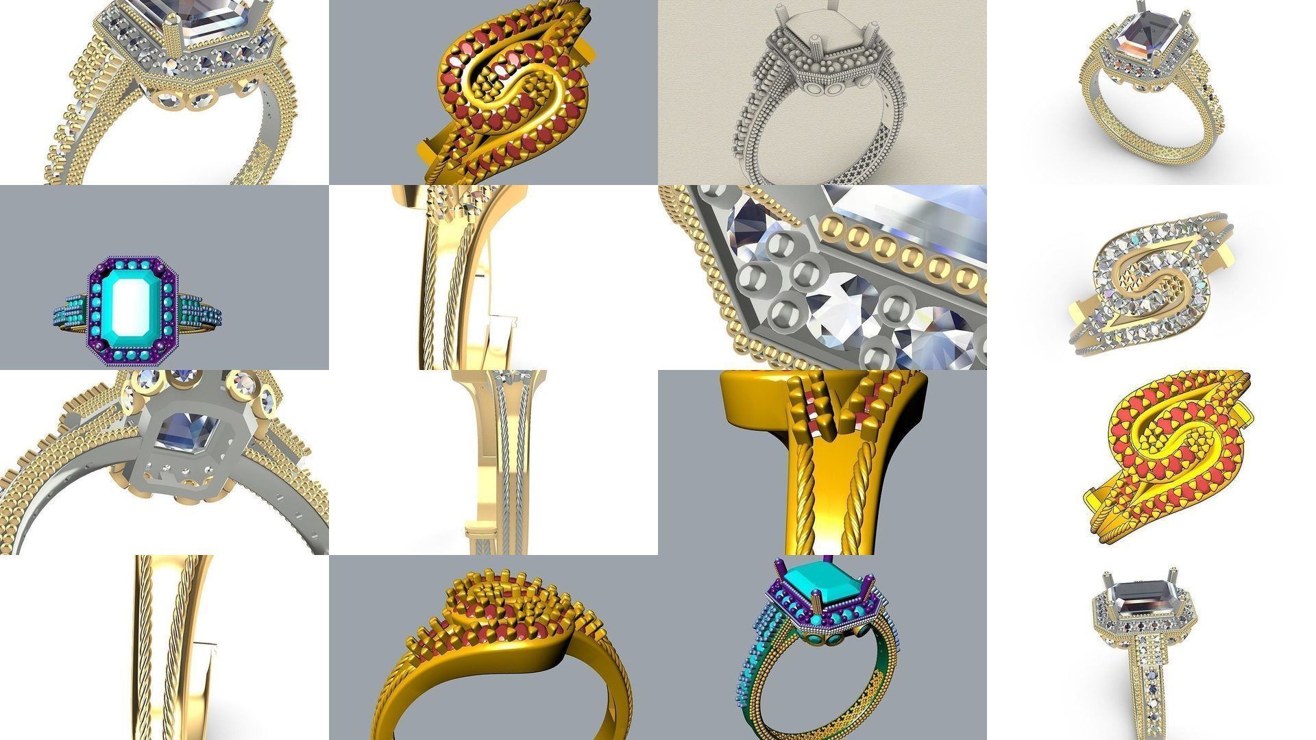 All about designer rings for men and women stl verified 3D Model Collection_34