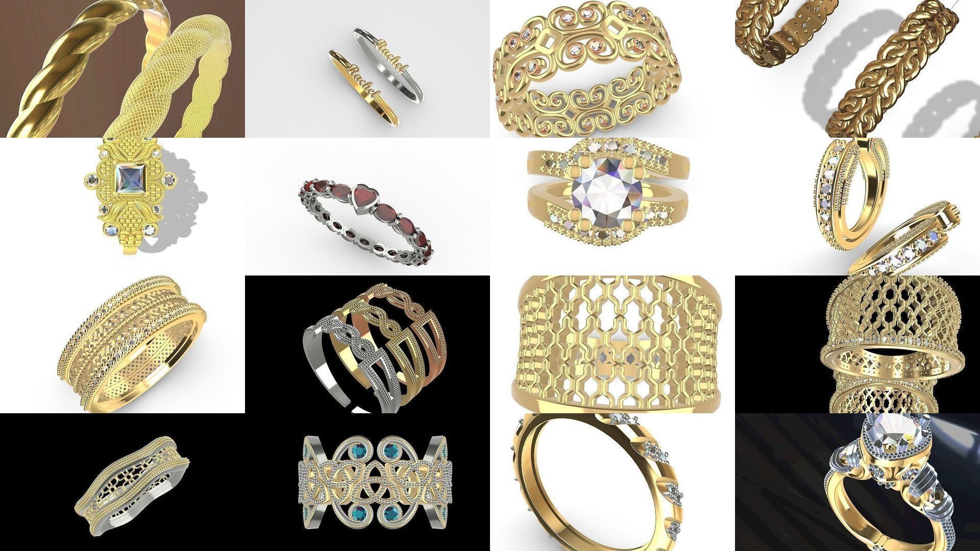 All about designer rings for men and women stl verified 3D Model Collection_32
