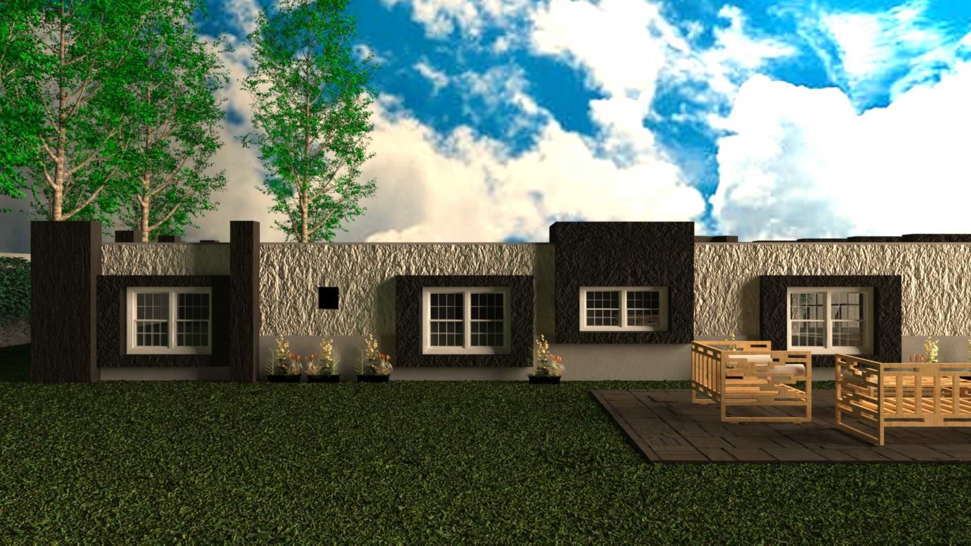 MODERN CHALET 3D print model_4