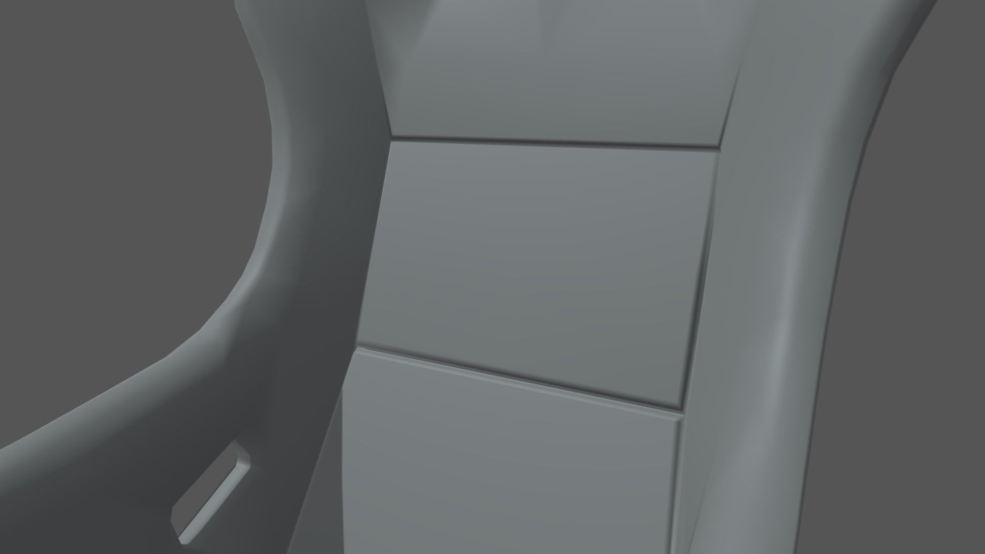 Car Seat 08 Low-poly 3D model_5