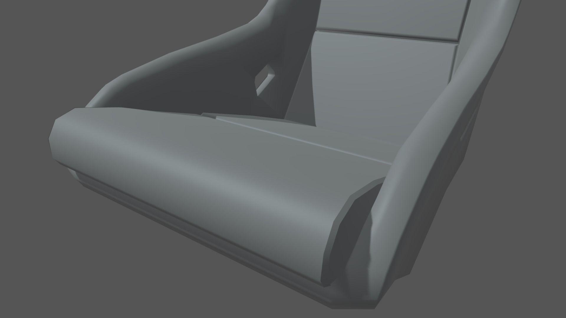 Car Seat 08 Low-poly 3D model_7