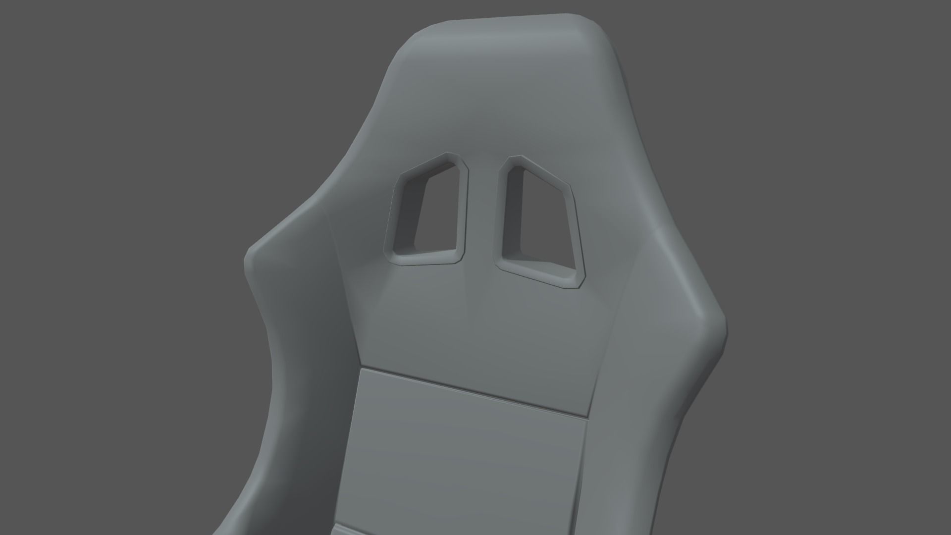 Car Seat 08 Low-poly 3D model_4