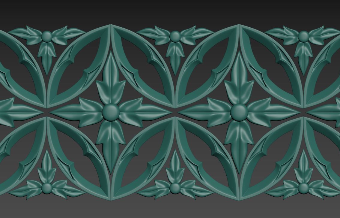 Gothic ornaments 46 Low-poly 3D model_47