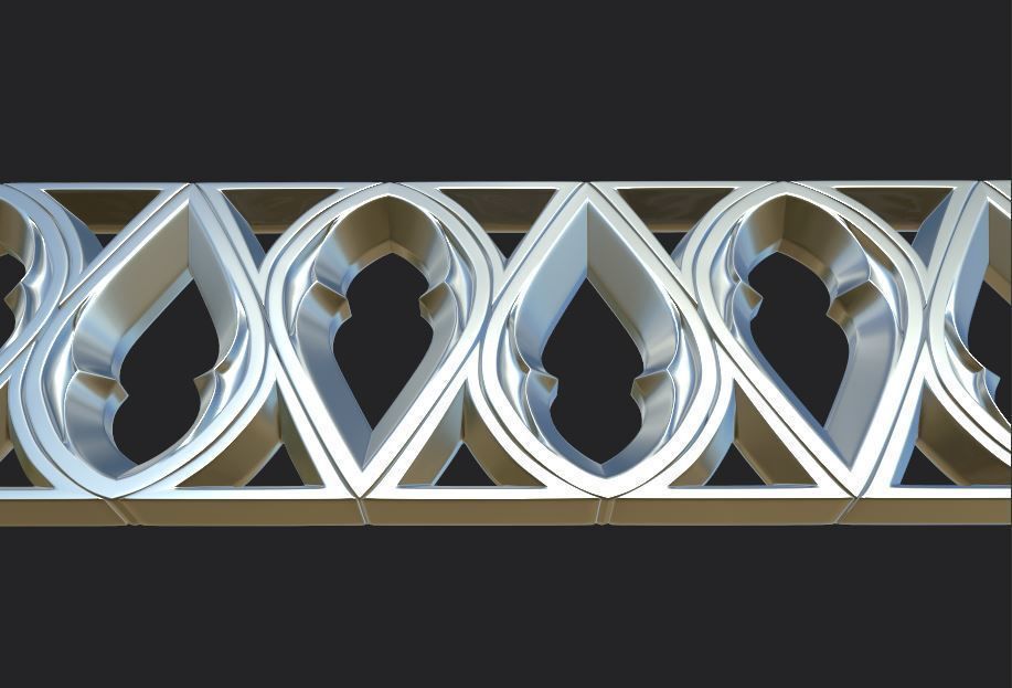 Gothic ornaments 46 Low-poly 3D model_42