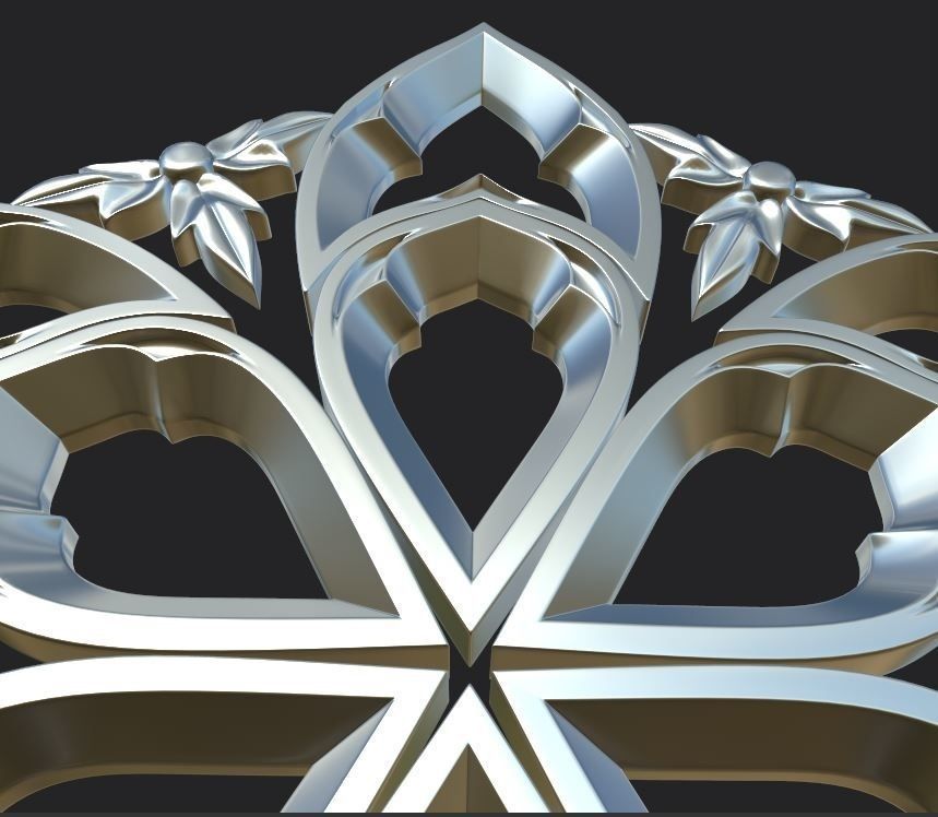 Gothic ornaments 46 Low-poly 3D model_4