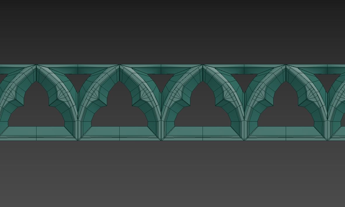Gothic ornaments 46 Low-poly 3D model_27