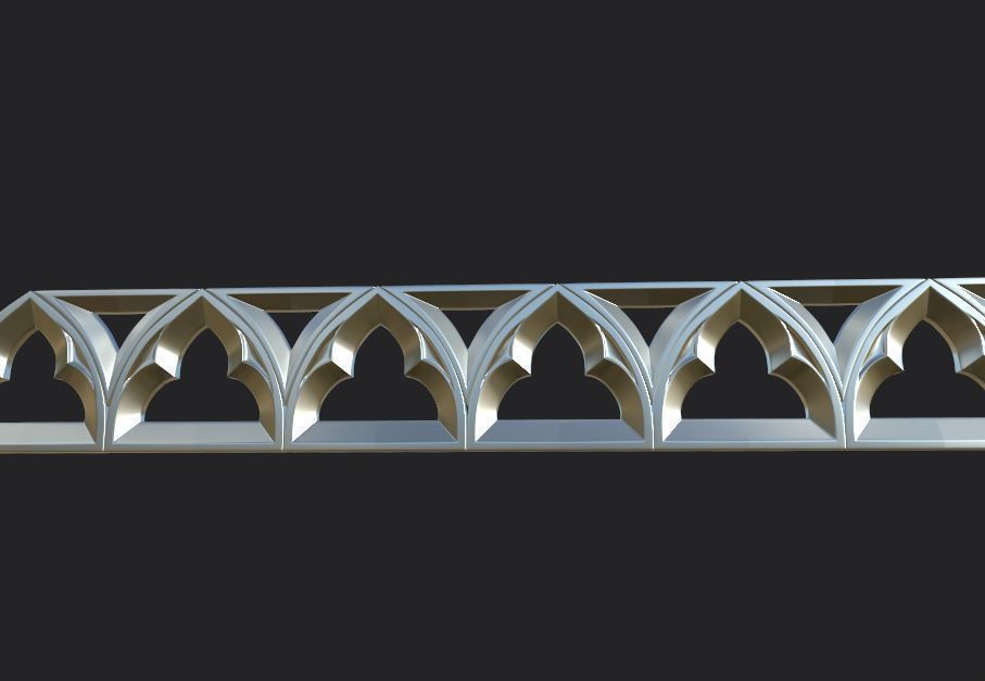 Gothic ornaments 46 Low-poly 3D model_24