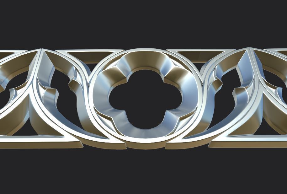 Gothic ornaments 46 Low-poly 3D model_30