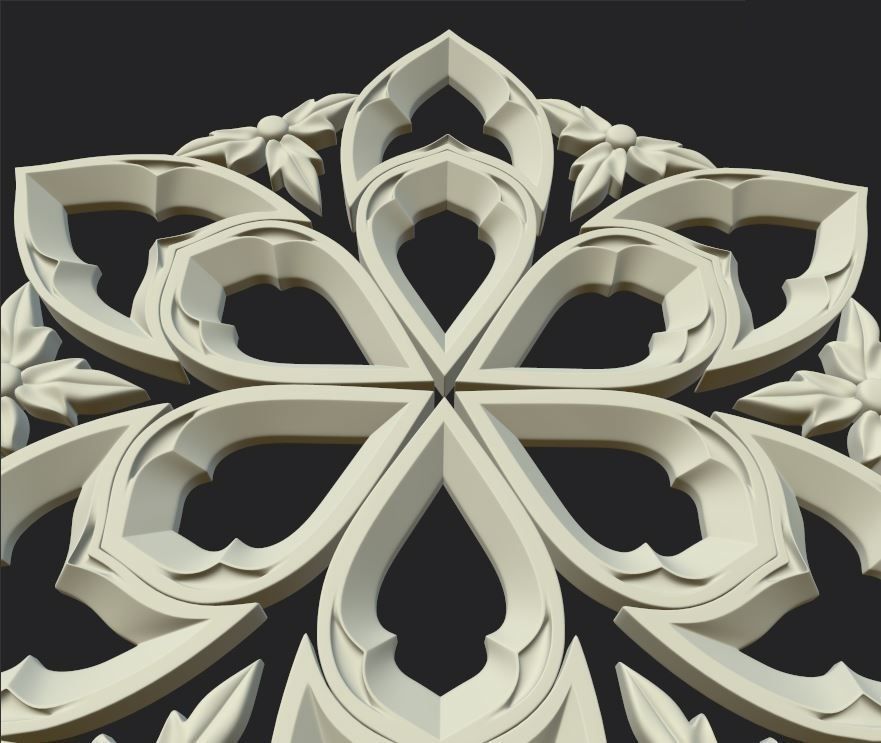 Gothic ornaments 46 Low-poly 3D model_2