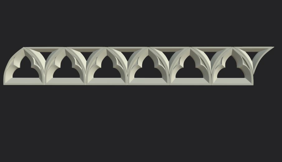 Gothic ornaments 46 Low-poly 3D model_22