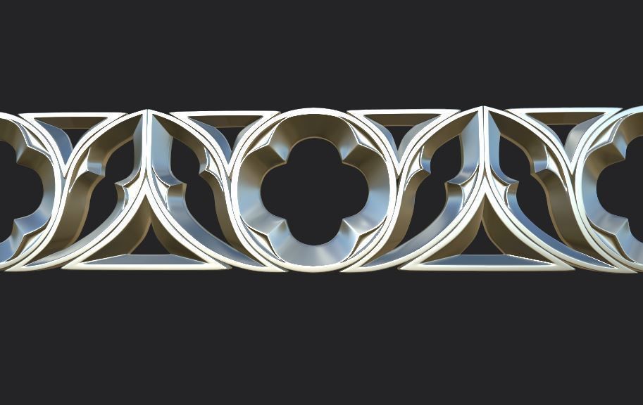 Gothic ornaments 46 Low-poly 3D model_31