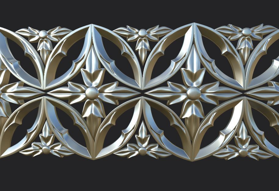 Gothic ornaments 46 Low-poly 3D model_43