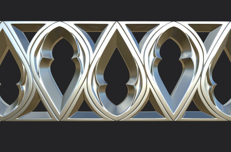 Gothic ornaments 46 Low-poly 3D model_38