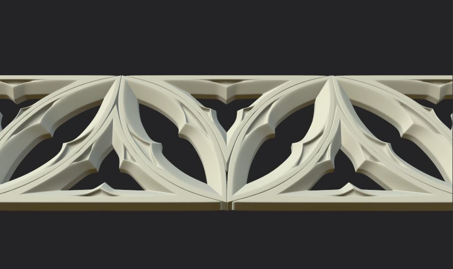 Gothic ornaments 46 Low-poly 3D model_19