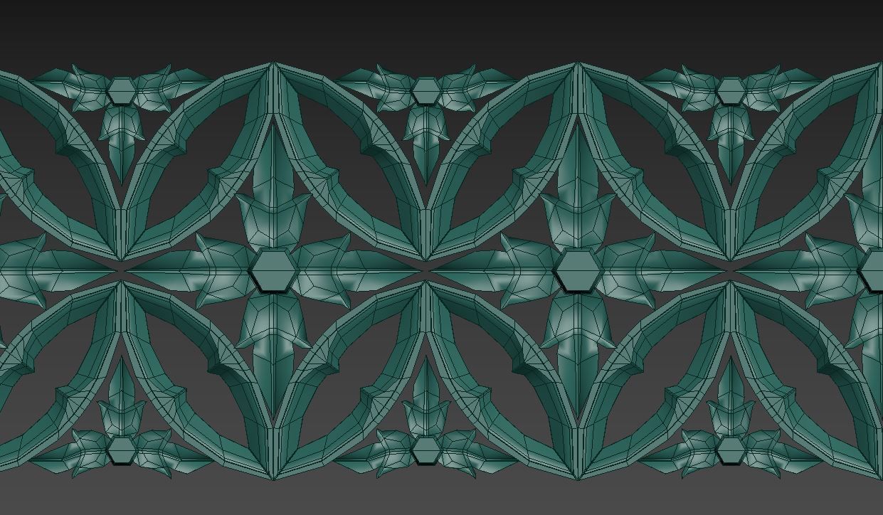 Gothic ornaments 46 Low-poly 3D model_45