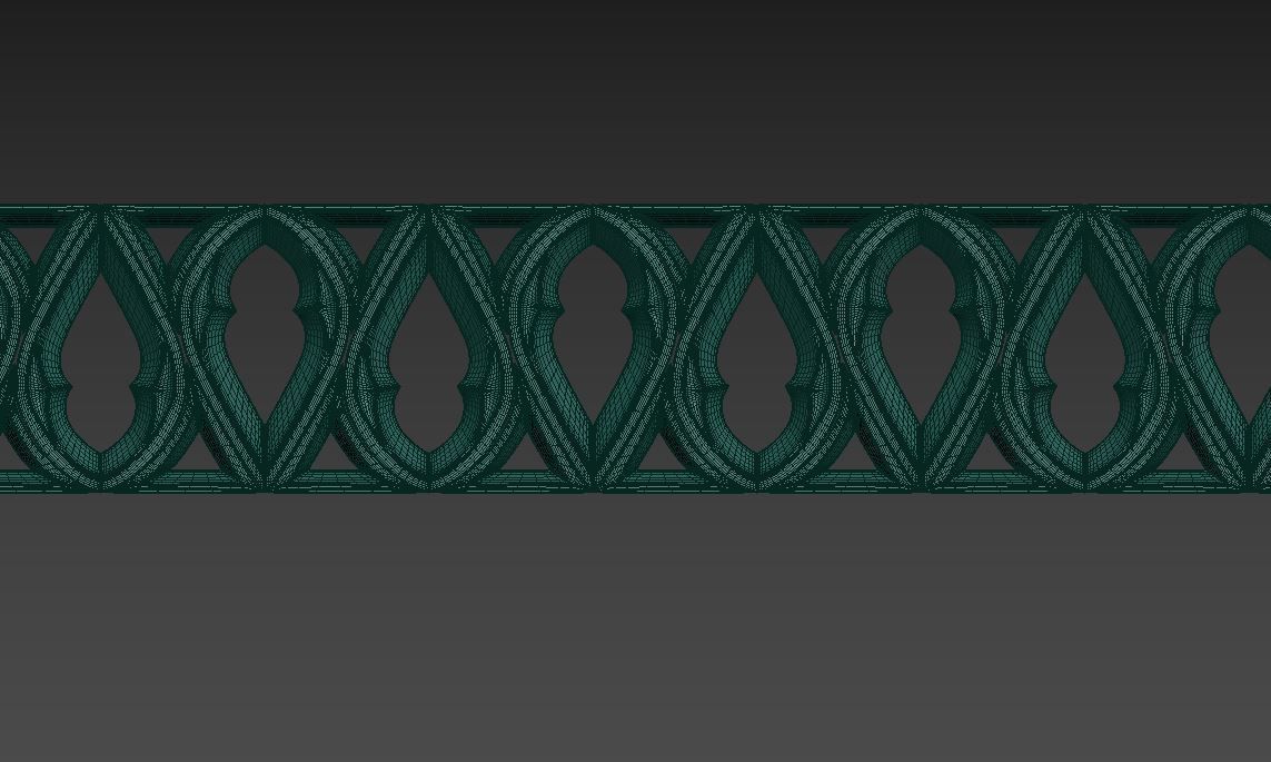Gothic ornaments 46 Low-poly 3D model_39