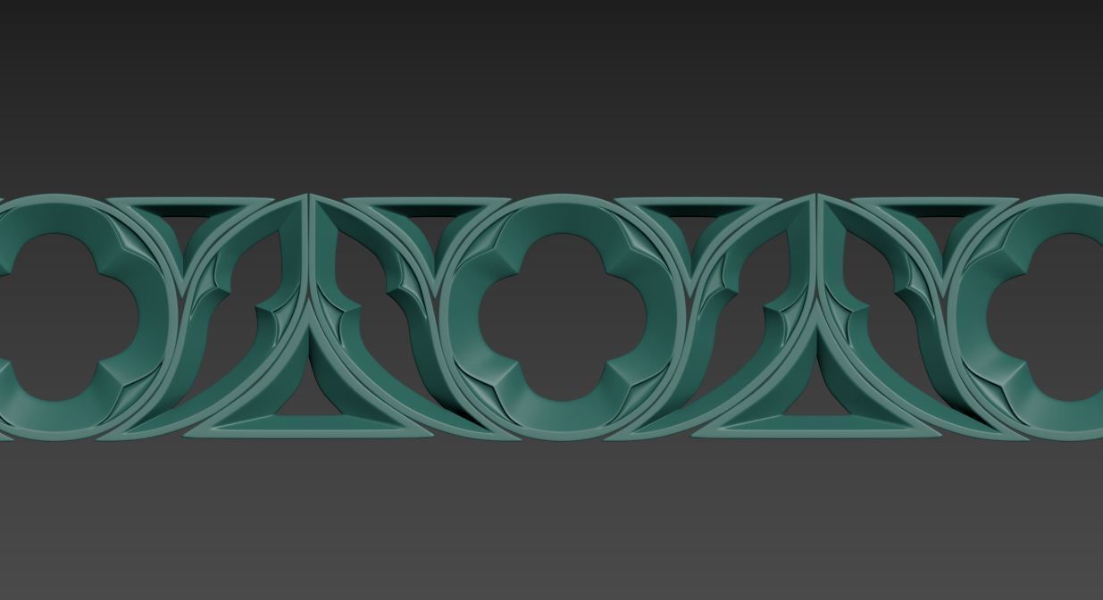 Gothic ornaments 46 Low-poly 3D model_35
