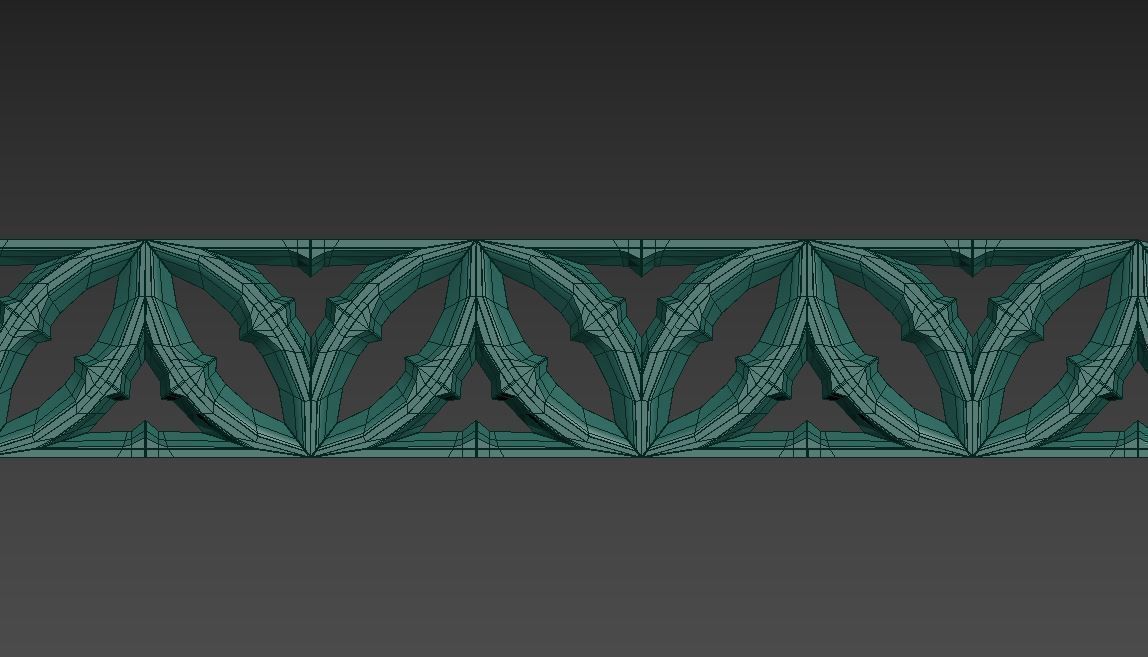 Gothic ornaments 46 Low-poly 3D model_18