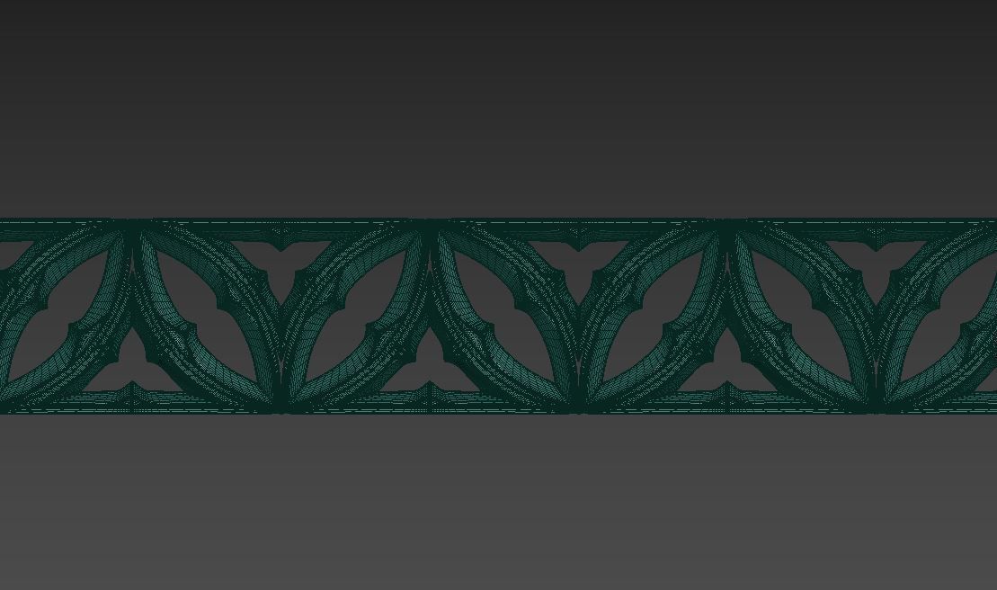Gothic ornaments 46 Low-poly 3D model_16