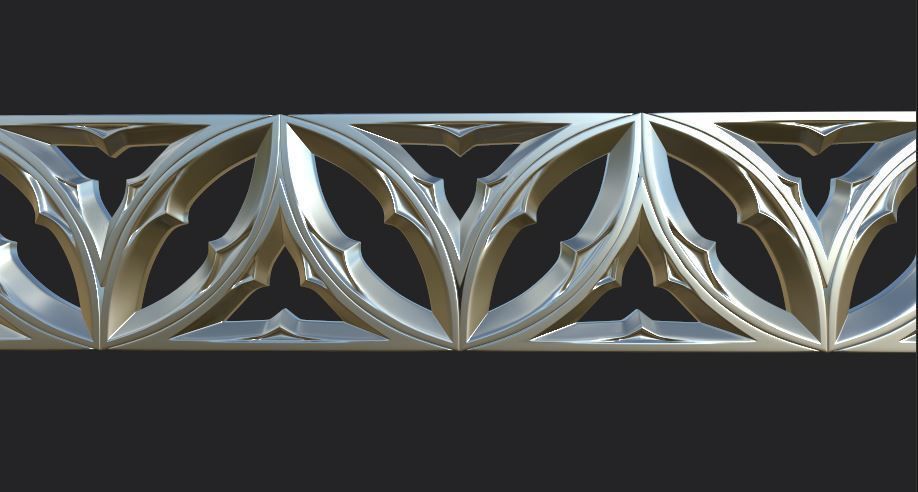 Gothic ornaments 46 Low-poly 3D model_20
