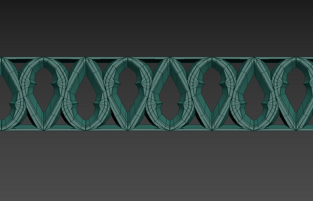 Gothic ornaments 46 Low-poly 3D model_40