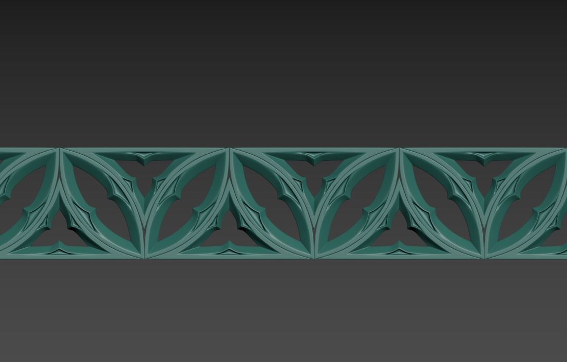 Gothic ornaments 46 Low-poly 3D model_21