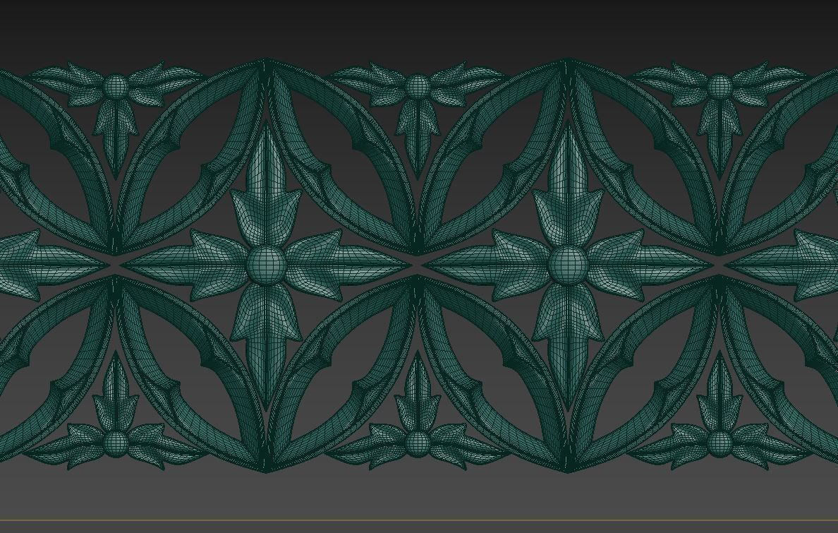 Gothic ornaments 46 Low-poly 3D model_44