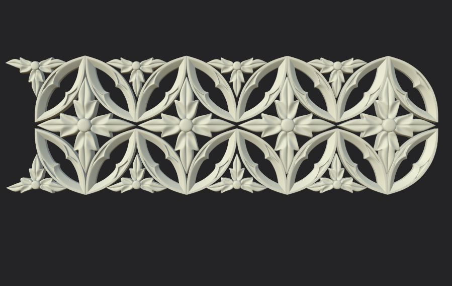 Gothic ornaments 46 Low-poly 3D model_48