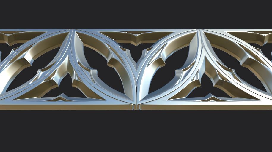 Gothic ornaments 46 Low-poly 3D model_15