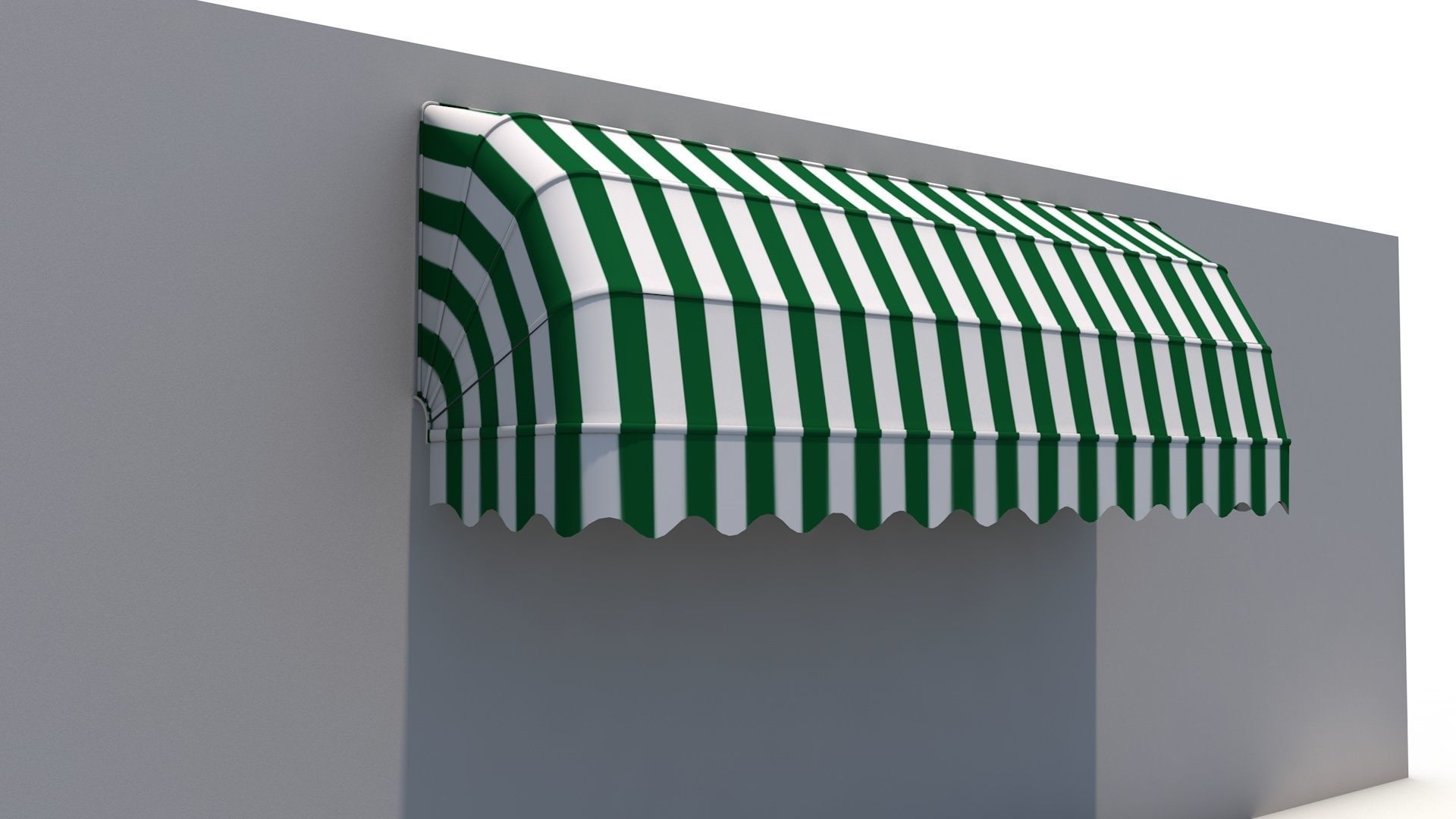 Bellows Awning Tent 3D model_2