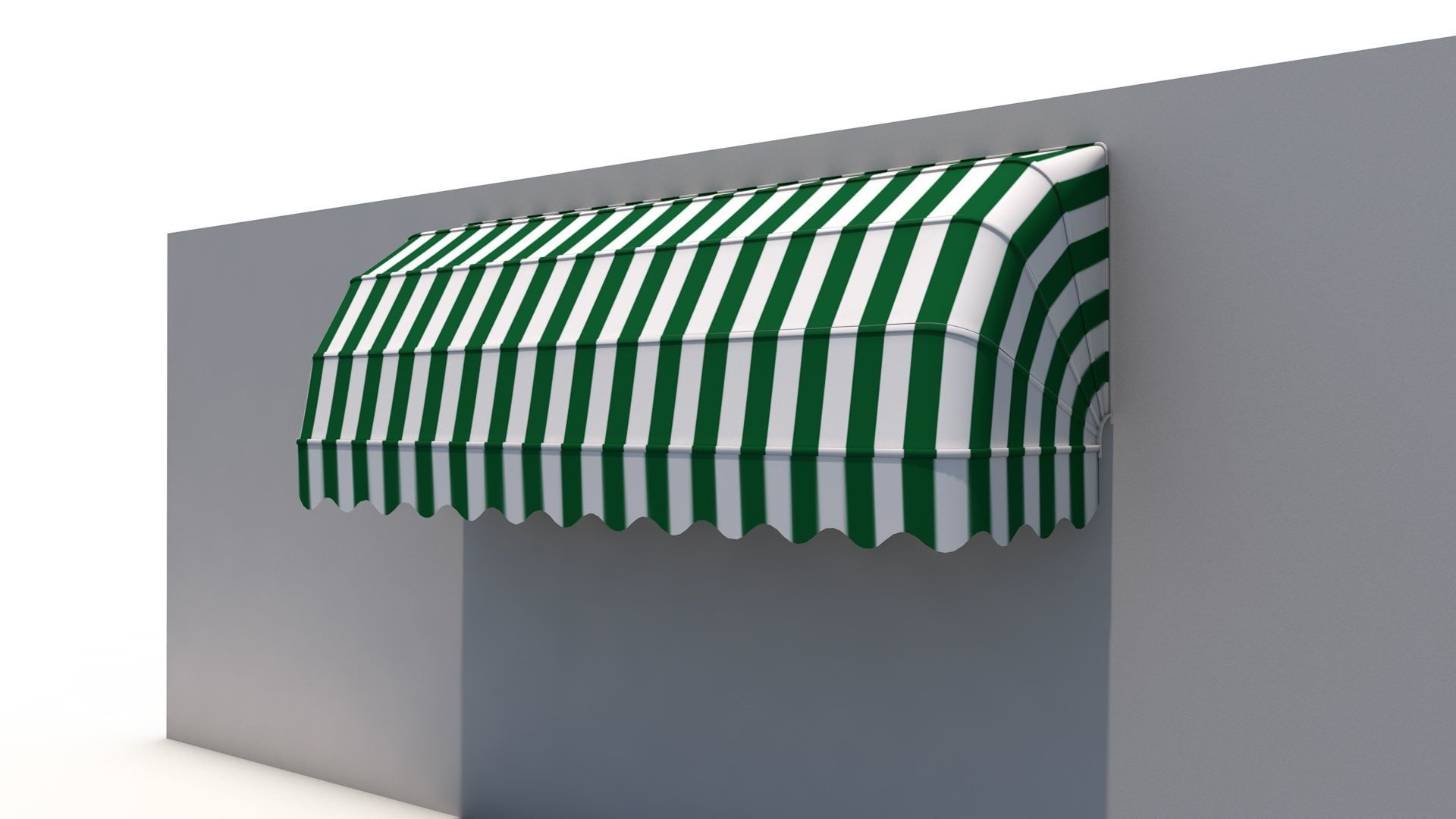 Bellows Awning Tent 3D model_1