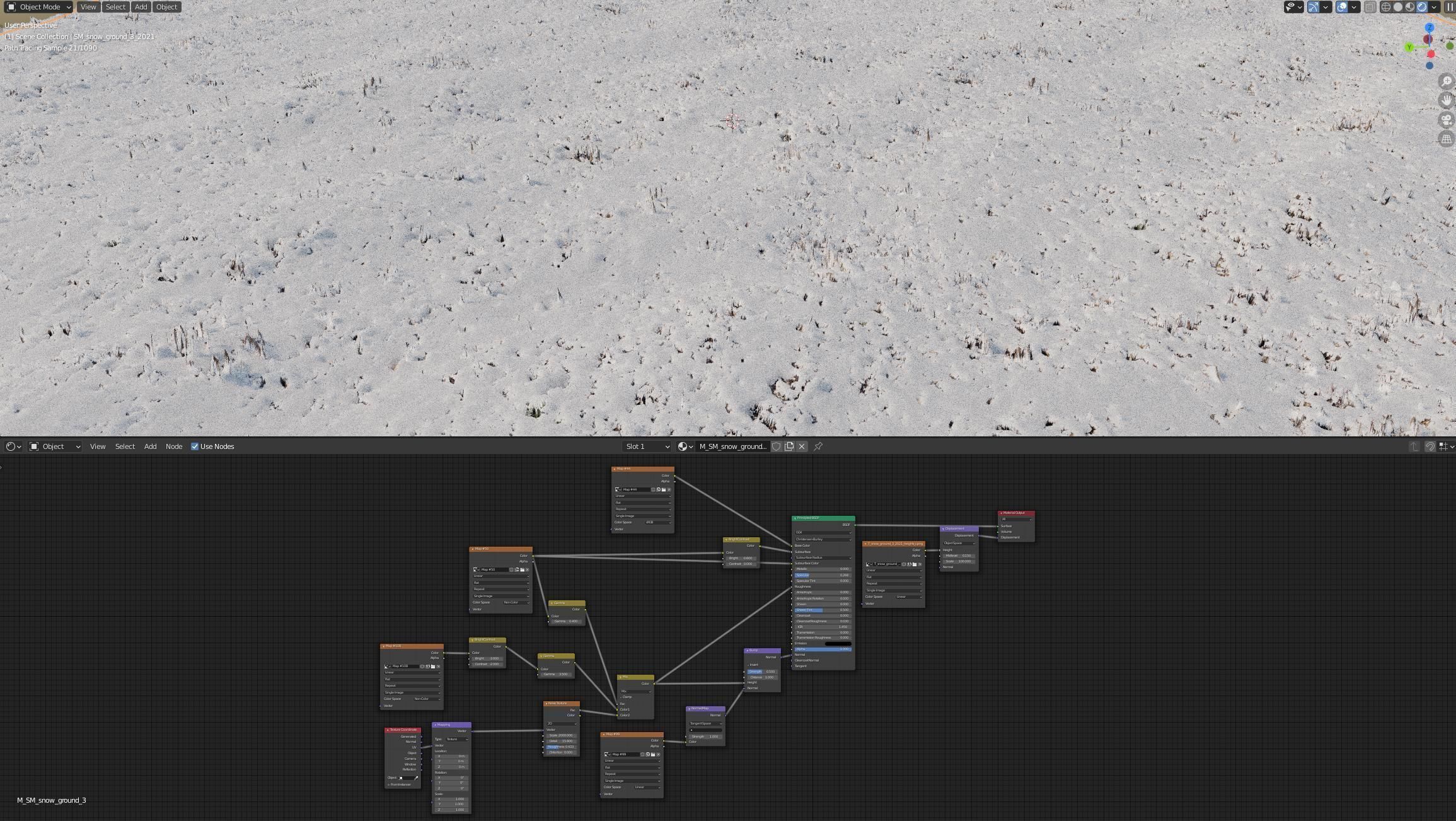 Ultra realistic Snow ground 3 2021 Hq Scan 3D model 3D model_3