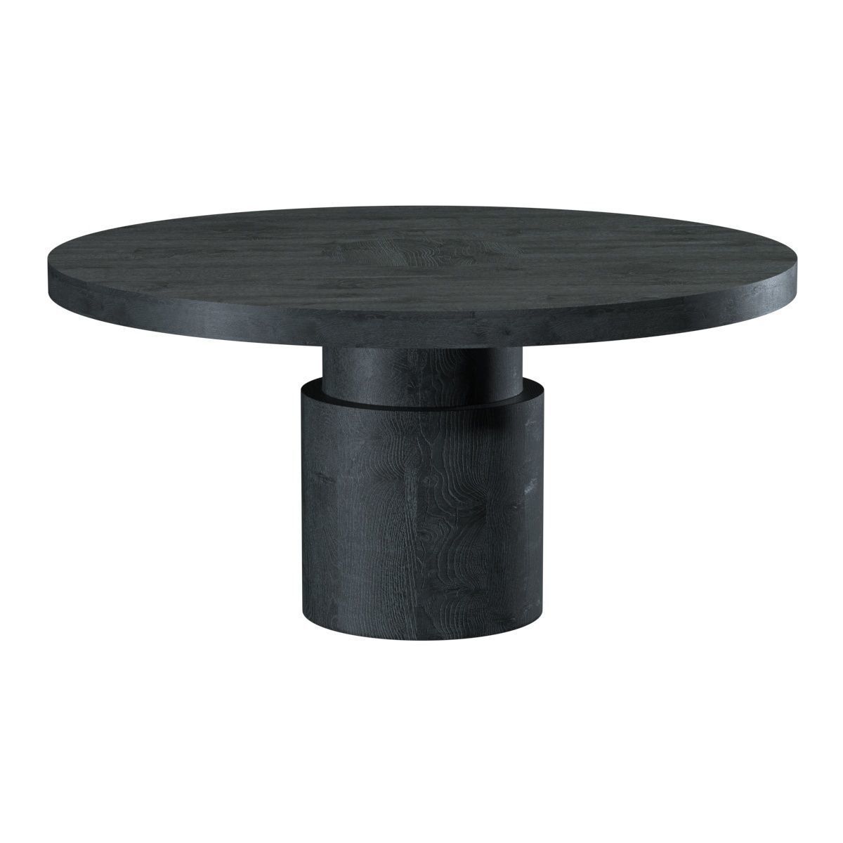 Dining Table and Chair in Blackened Oak by Orphan Work Low-poly 3D model_2