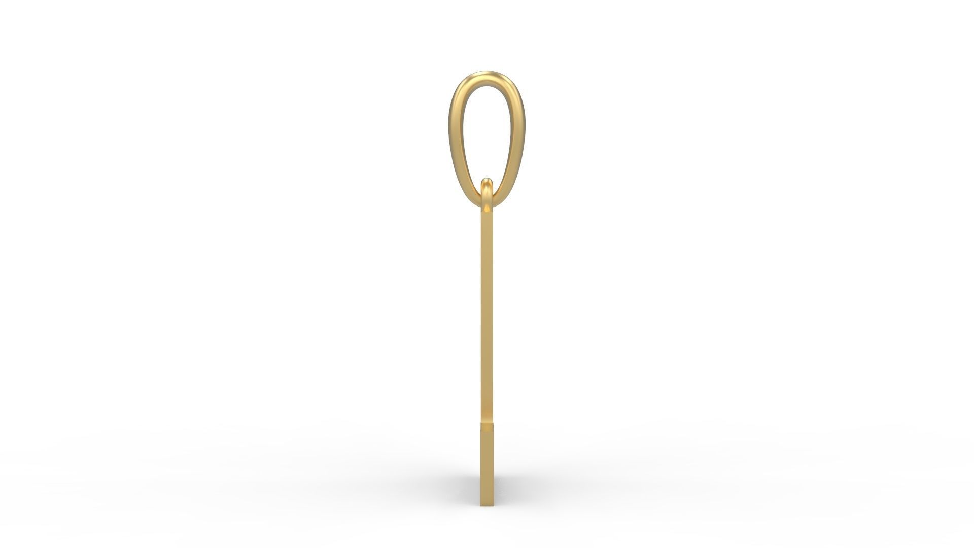 Initial Letters Pendant Cempaka Reguler L 3D print model_2