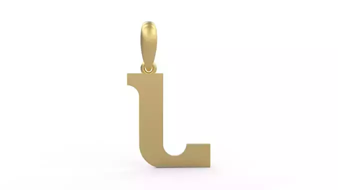 Initial Letters Pendant Cempaka Reguler L