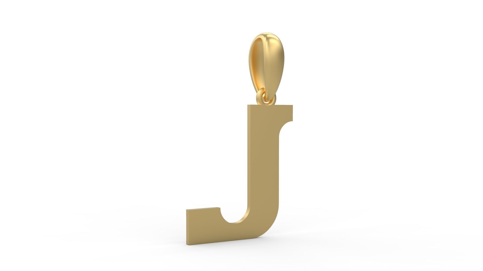 Initial Letters Pendant Cempaka Reguler L 3D print model_3