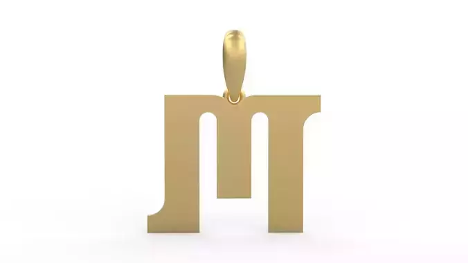 Initial Letters Pendant Cempaka Reguler M